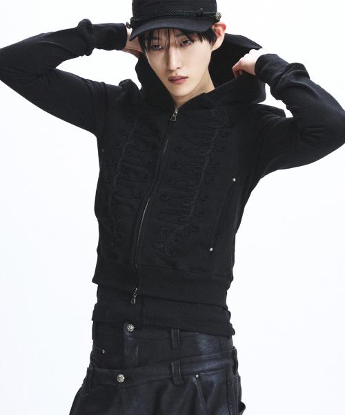 Hussar Loop Zip-Up Hoodie_[Black]