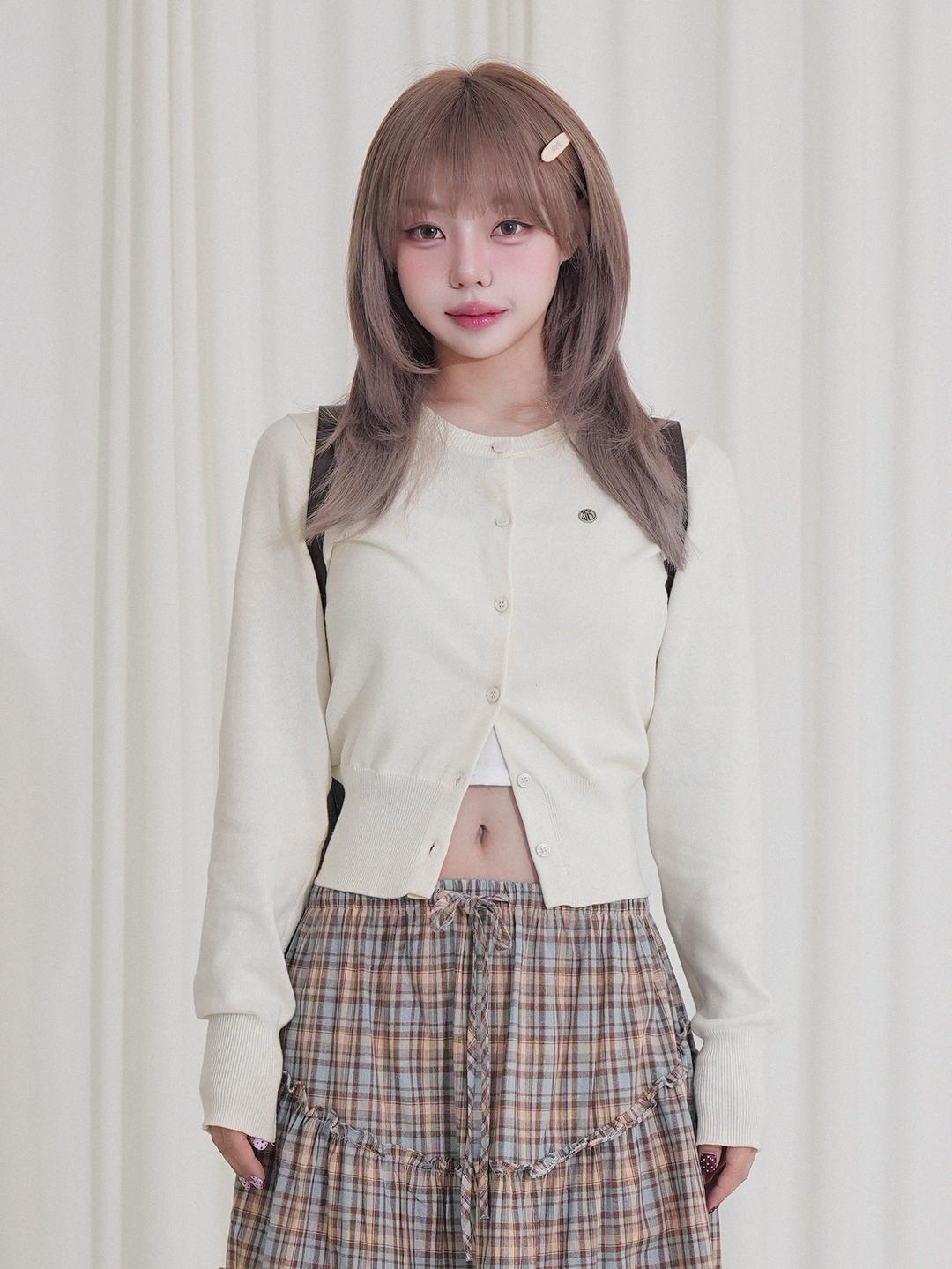 LINE KNIT CARDIGAN (IVORY)