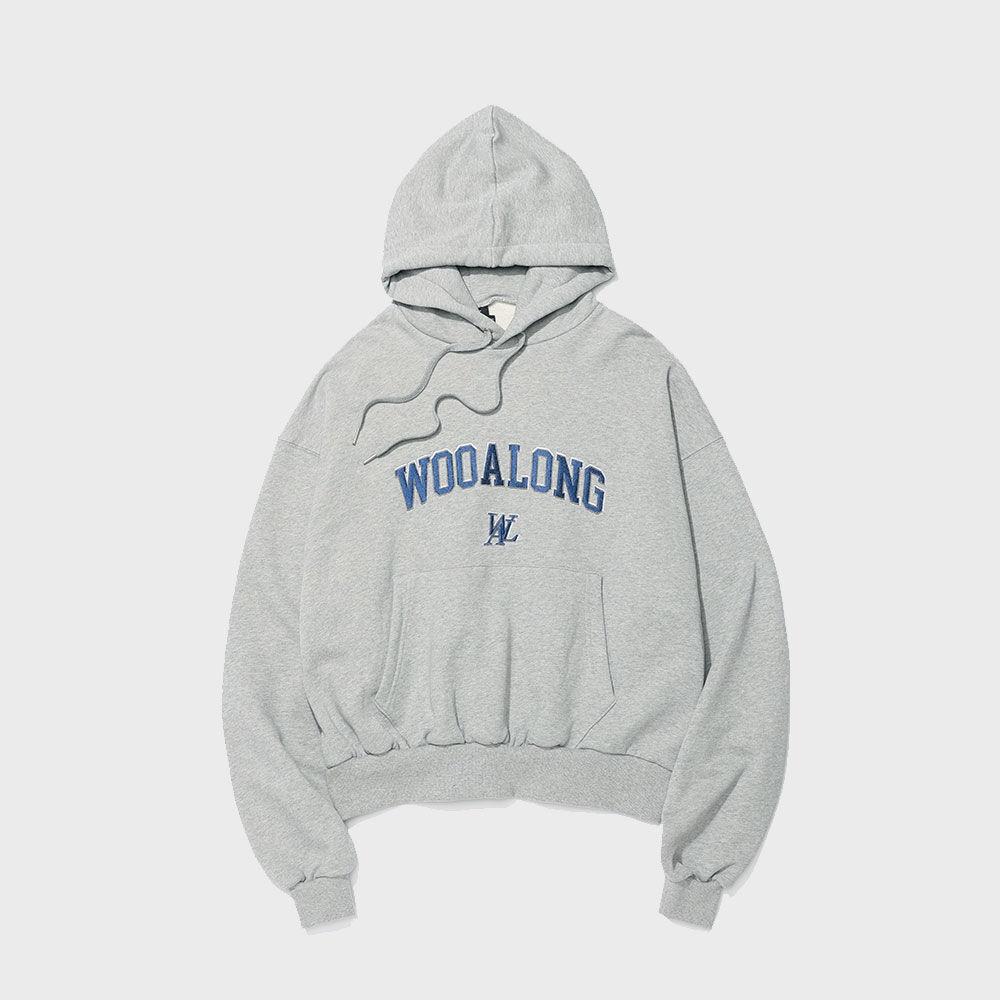 Wow fit arch embroidery logo hoodie - GREY