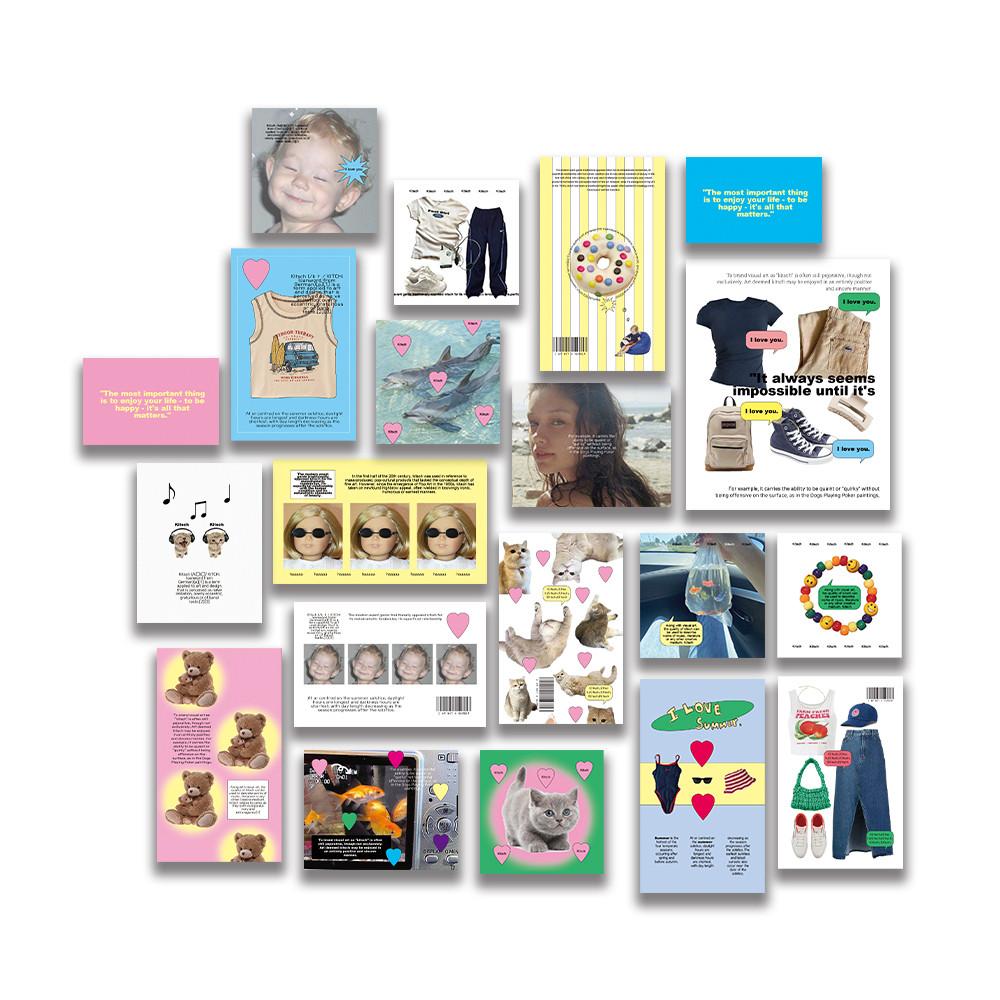 [ Kitsch Pack ] 오브제스티커 오브제 다이어리꾸미기 다꾸 다꾸스티커 스티커 스크랩