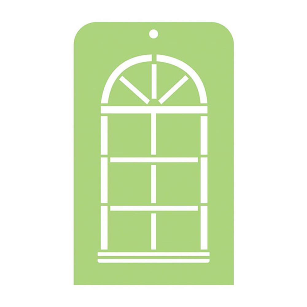 KAISERCRAFT DESIGNER TEMPLATE IT024 Arch Window 아치 윈도우 스텐실 도안