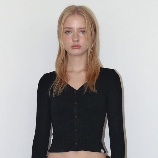 AS BASIC CARDIGAN FW VER (BLACK)