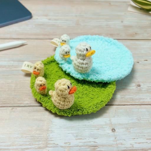 [idus 단독]꽥꽥 오리 티코스터 | 잔디 코스터