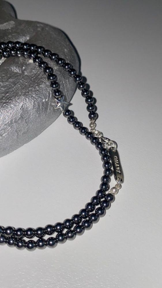 [미드나잇] 원석 925실버 여자 친구 생일 선물 별 데일리 목걸이