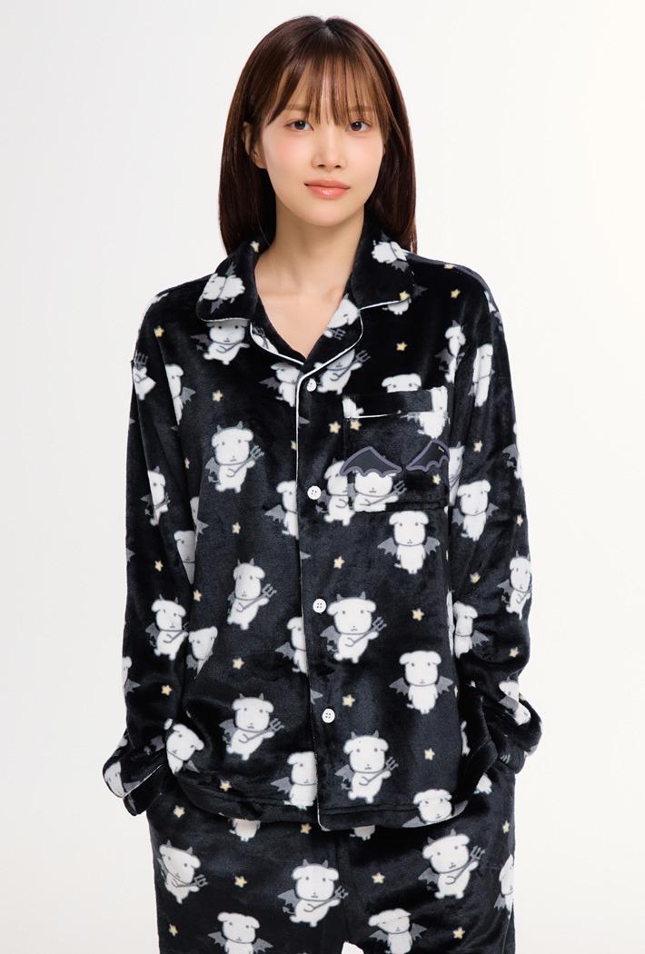 [12/15 순차출고] [가나디] 천사와 악마 수면 파자마(BLACK)_SPPPG11U04