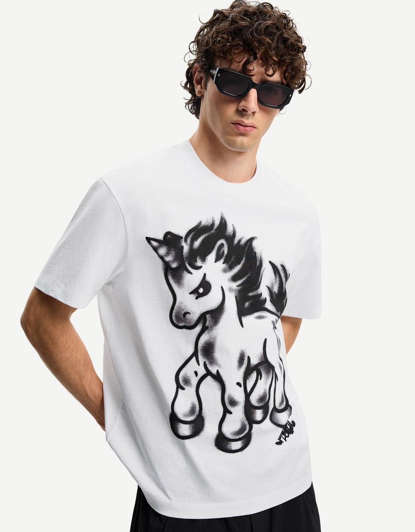 Short sleeve T-shirt with print