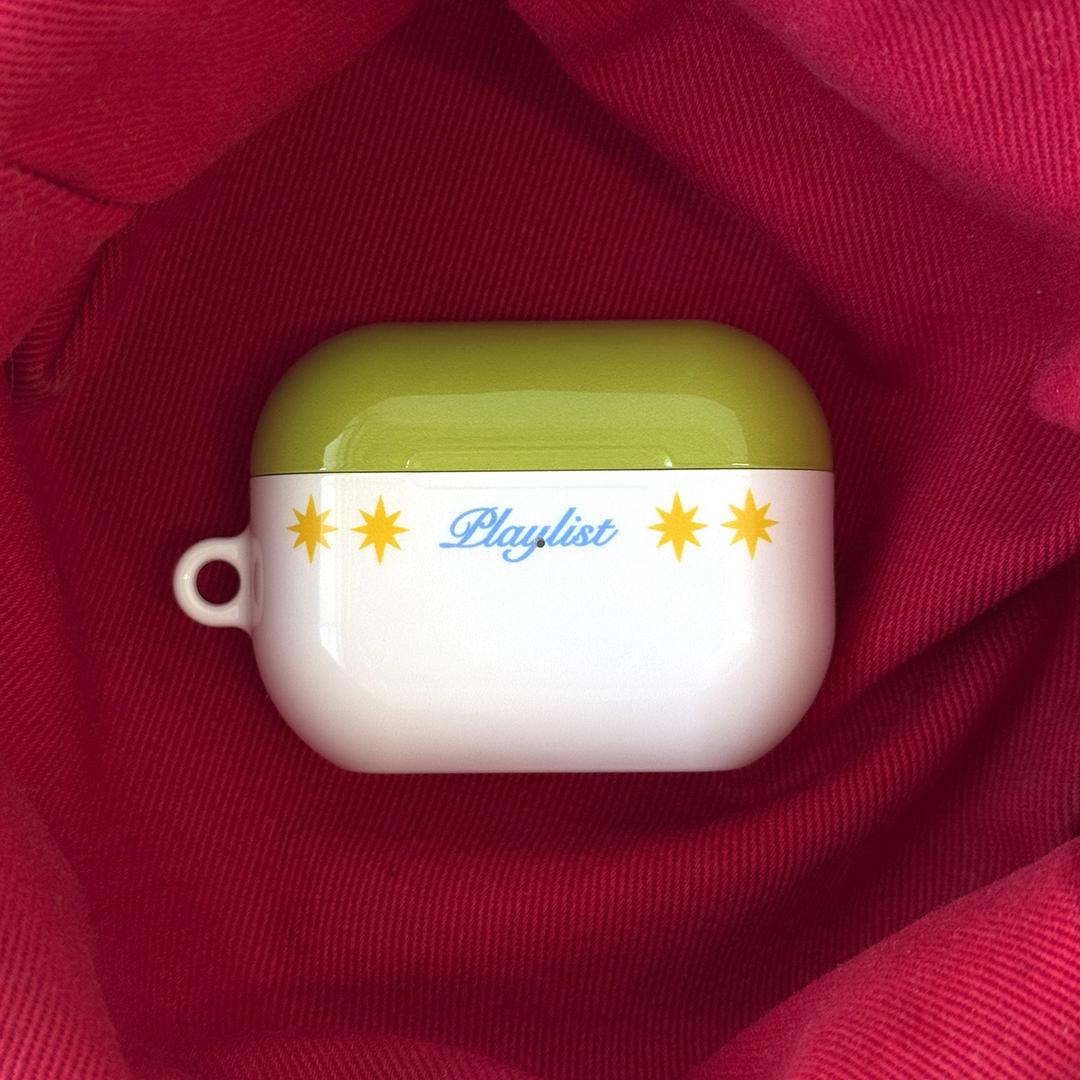 twinkle airpods case (olive)