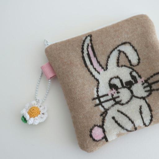 🐇윤은혜님 픽🩷귀여운 니트 토끼 파우치
