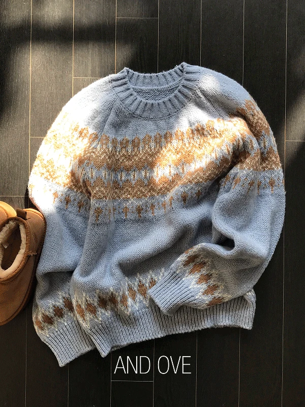 [겨울] 밀라 노르딕 라운드 니트