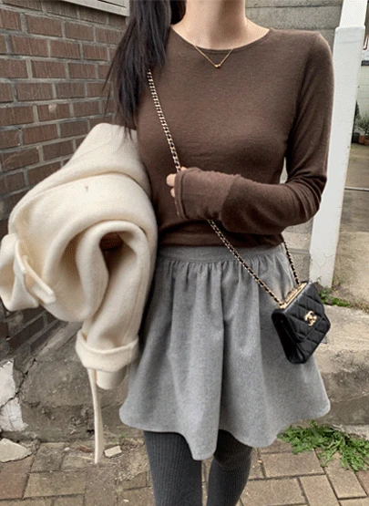 여리 울 티셔츠 3color