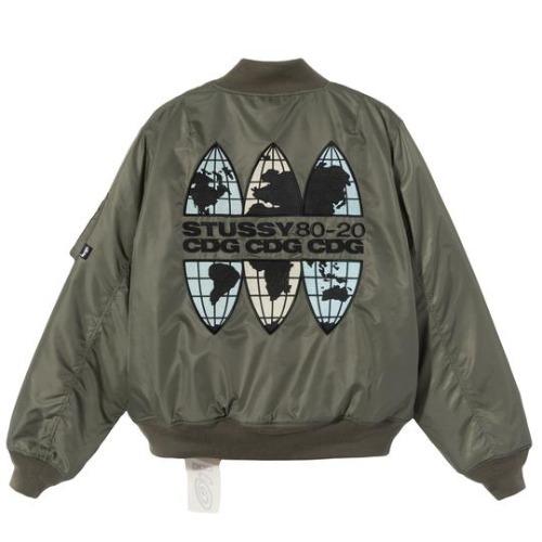 [해외] Stussy x CDG MA-1 Jacket 스투시 x 꼼데가르송 MA-1 자켓