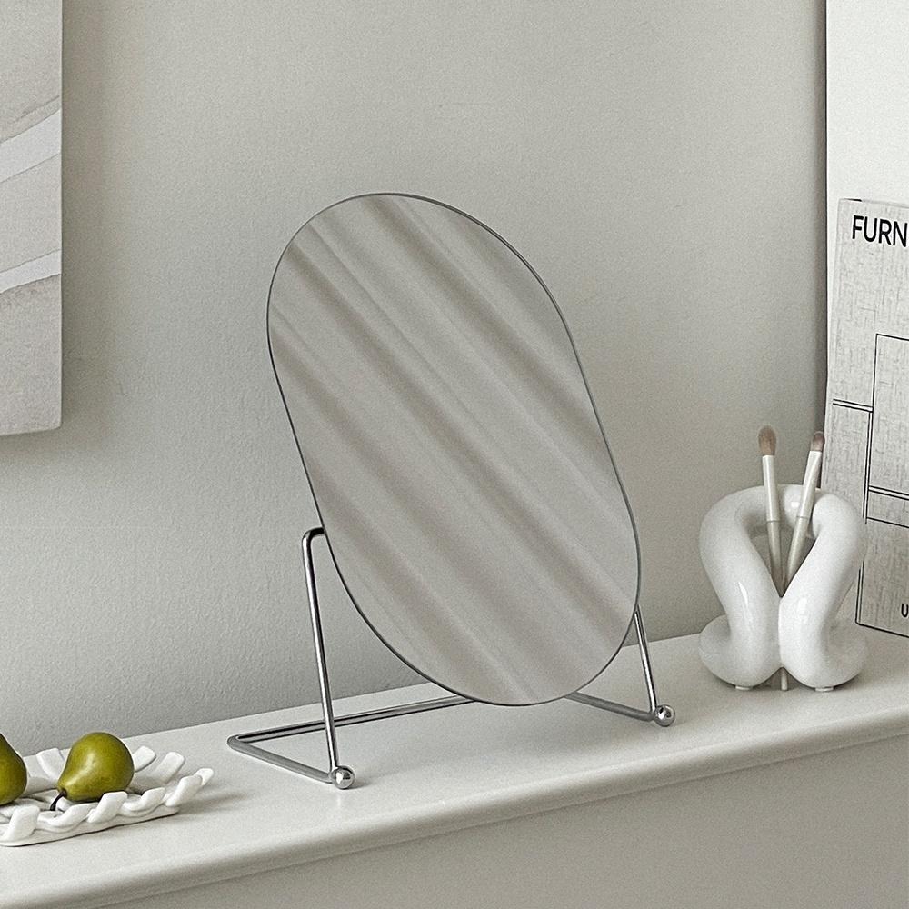 스텐 거울 각도조절 실버 탁상 거울