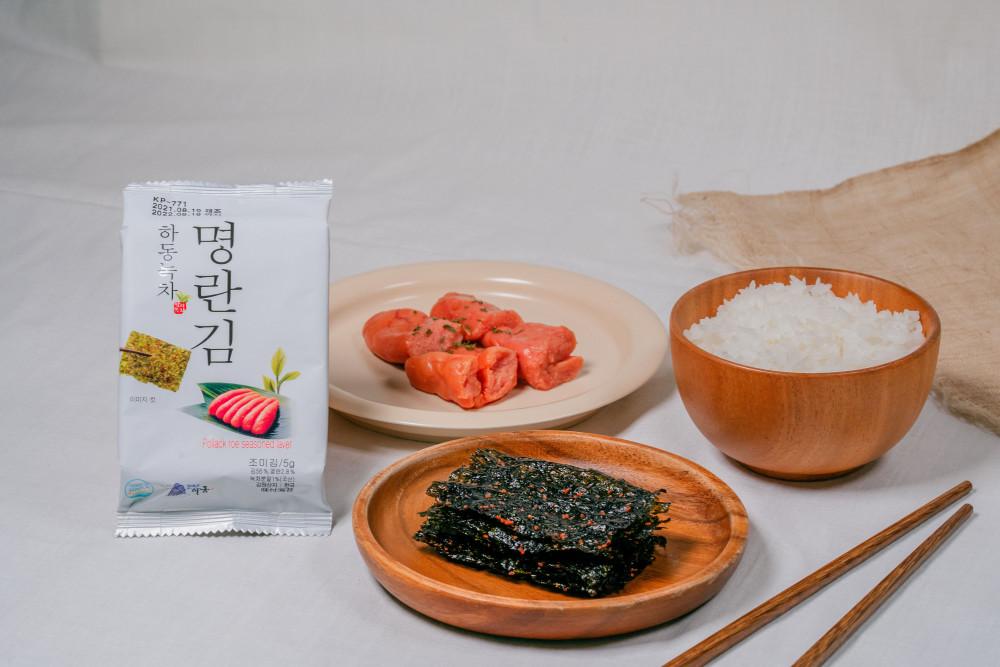 하동 녹차 명란 알 김 고급 구운 재래김 16봉 미니 도시락김