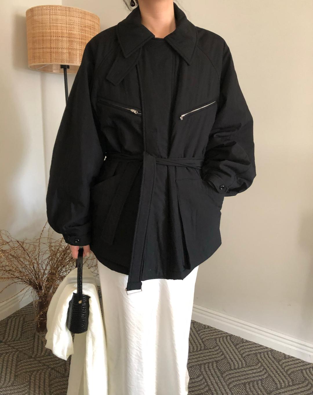 Harber belted half jp-2color(2주소요)