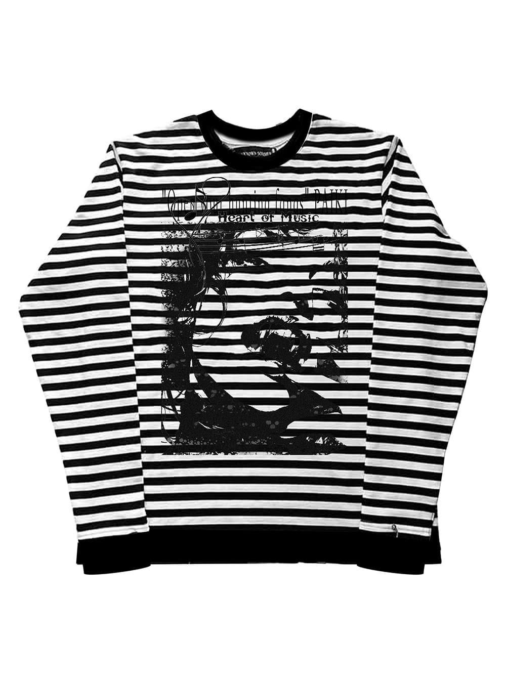 Graphic Stripe Sweatshirt