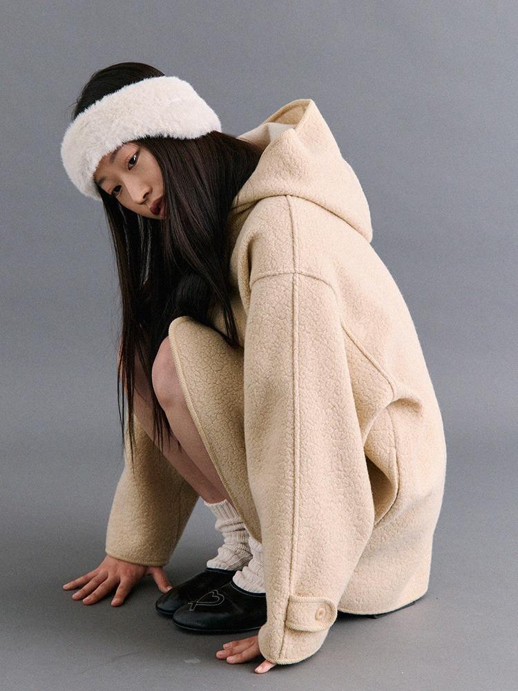 covent hooded coat [beige]