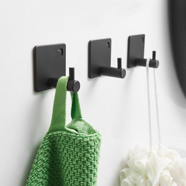 무타공 접착식 벽 옷걸이 1구 고리형 도어 후크걸이