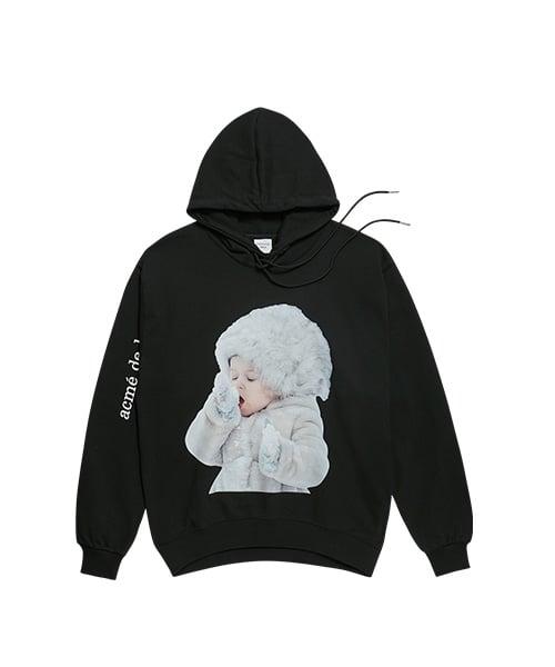 ADLV BABY FACE HOODIE BLACK SNOW