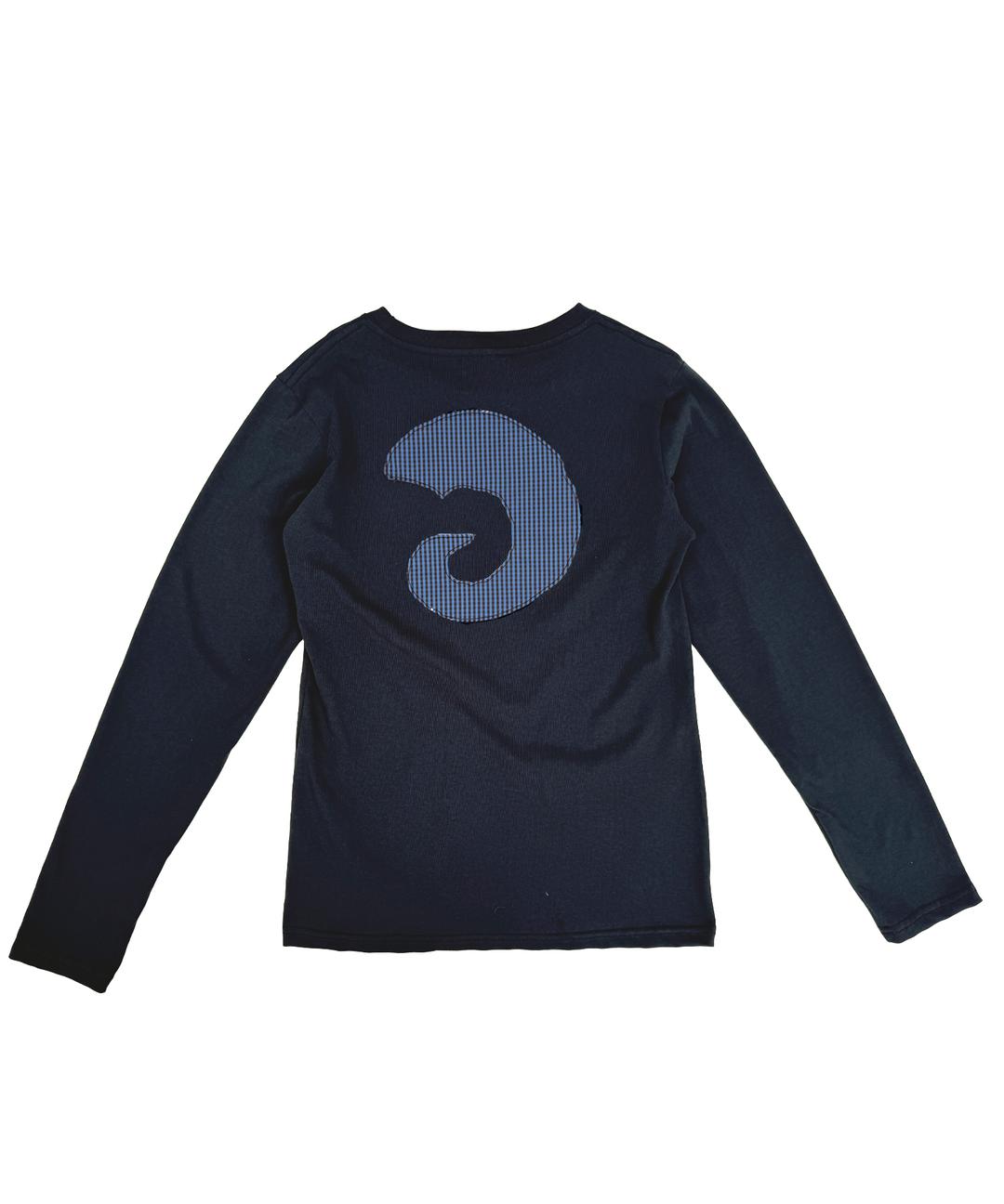 혼 아플리케 롱슬리브 네이비 (우먼)