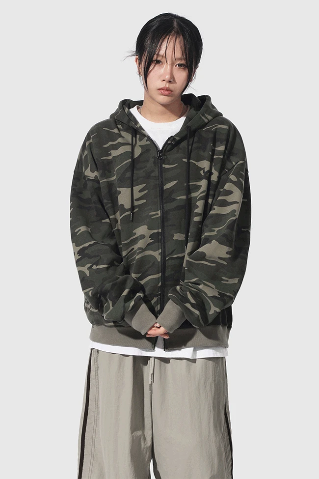 Camo Bonding HD Zip Up [2color]