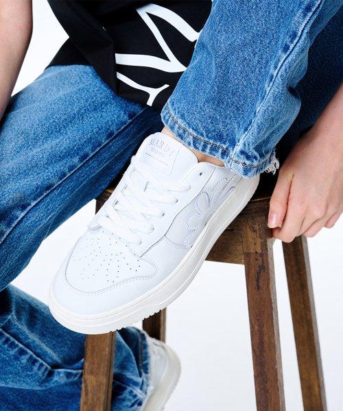 PUR LEATHER SNEAKERS_ALL WHITE