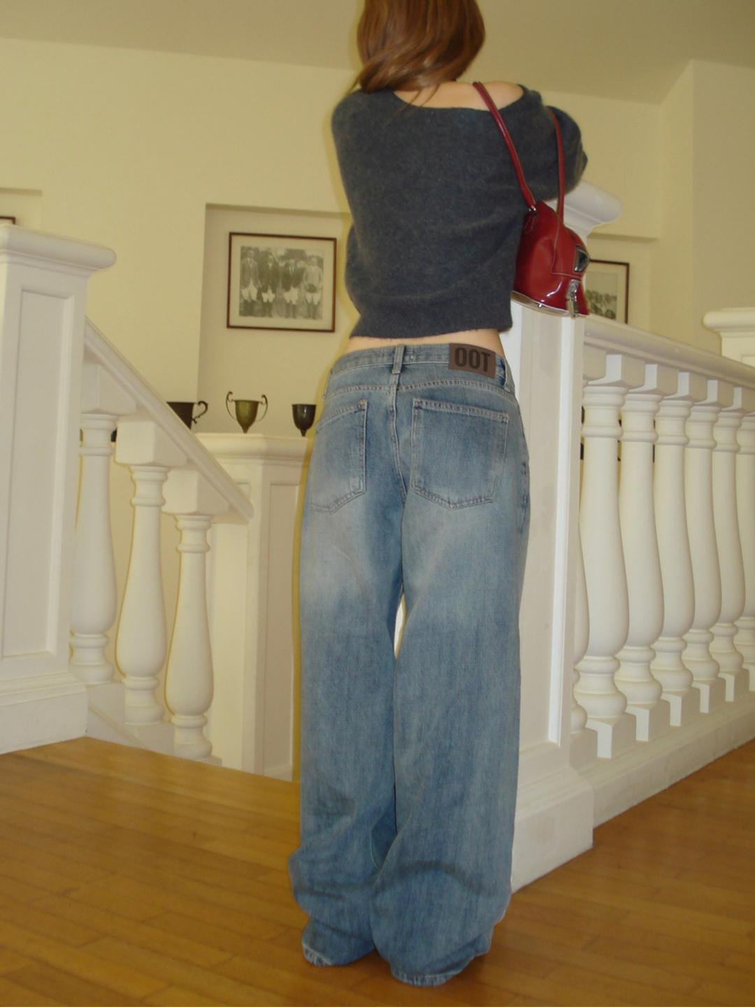 emma low wide denim pants