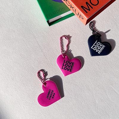 [5차] 러브하트 말랑키링_ 블랙/핑크