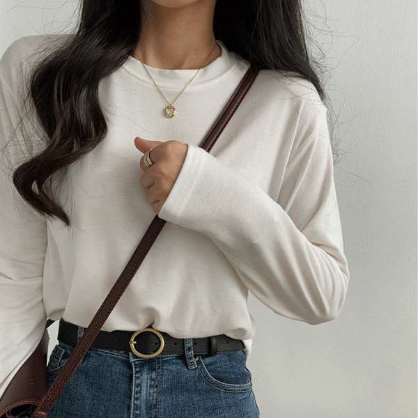 [무배] 부드러운 기모안감, 기본핏 겨울 긴팔 티셔츠