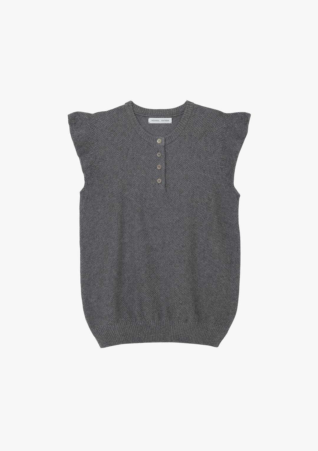Waffle Flare Knit in Gray