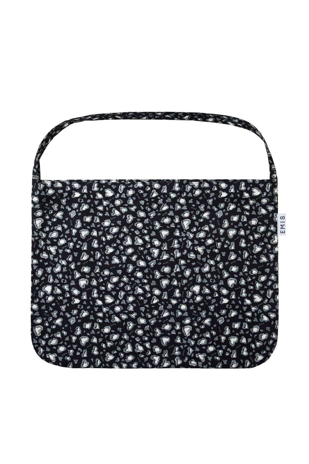 LOGO LEOPARD ECO BAG-BLACK