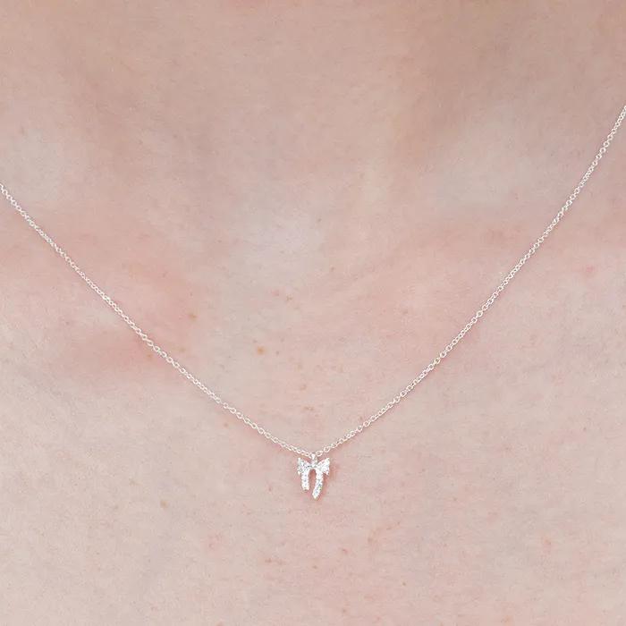 [29CM 단독][silver925] baby ribbon cubic necklace