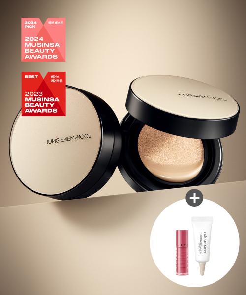 에센셜 스킨 누더 쿠션 (리필포함)(글로우래스팅틴트미니 #핑키모브 + 앰플선5ml 증정)