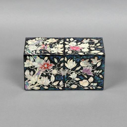 [무배]💎블루다이아 화조문 쌍합보석함