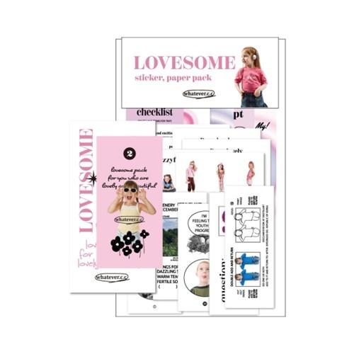 러브썸팩 스티커,페이퍼 세트
