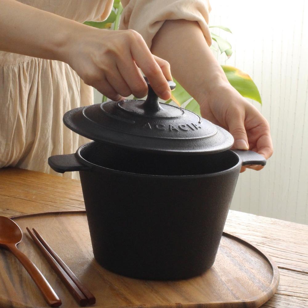 세라믹코팅 무쇠솥 미니 전골 냄비 1900ml