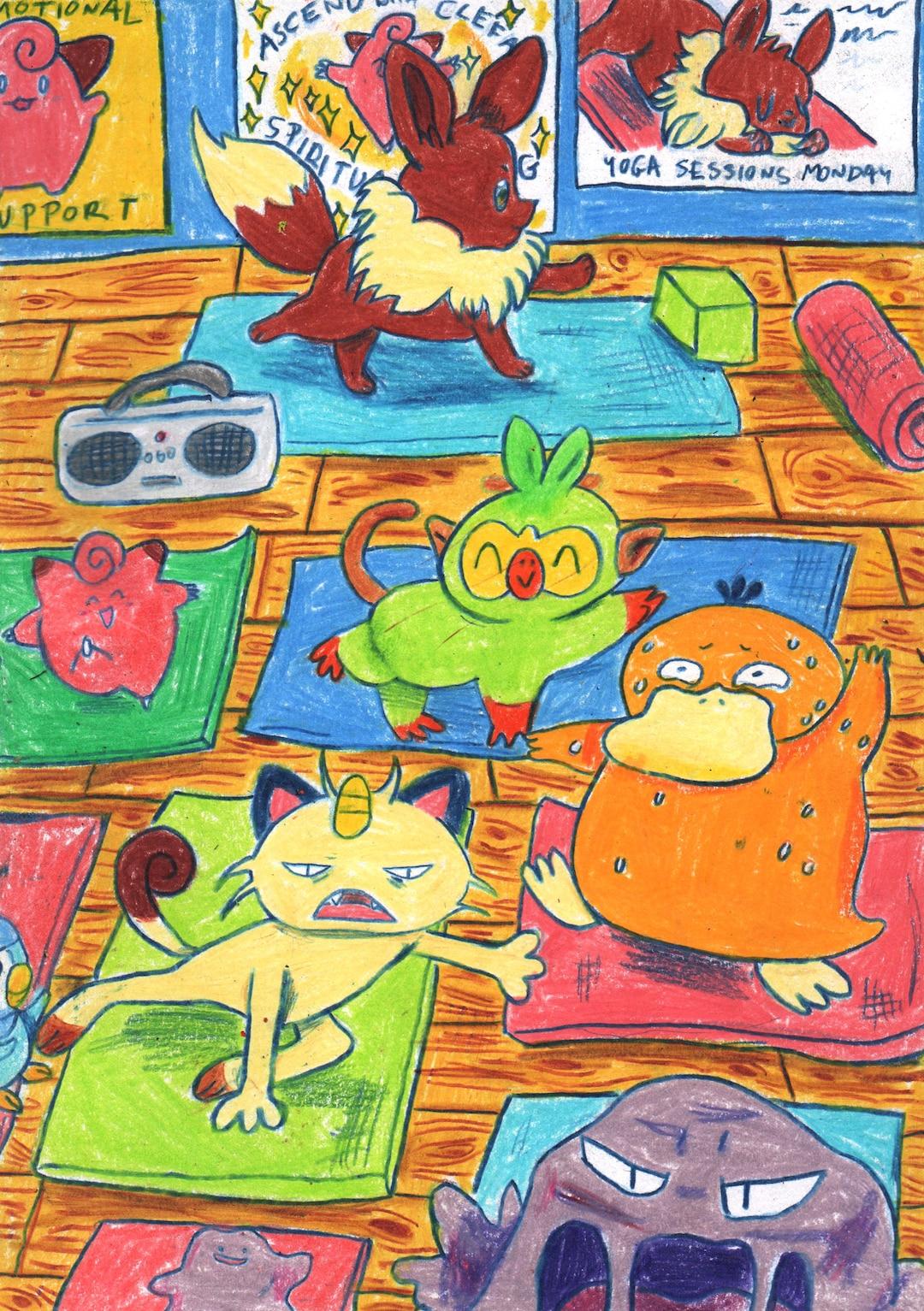 Yoga - A5 Original Drawing