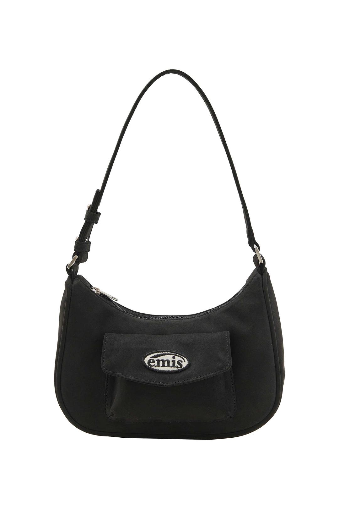WAPPEN OUT POCKET HOBO BAG-BLACK