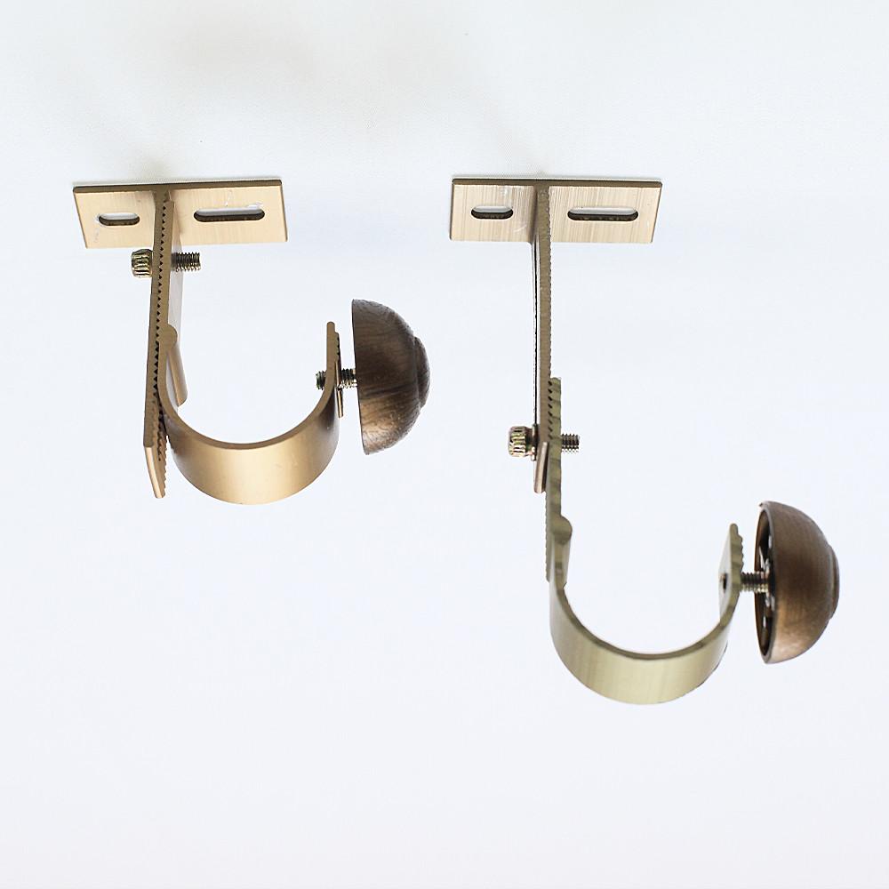 휴안 커튼봉 압축봉 브라켓 높이조절 커텐 봉걸이 부자재 실버 3개 25mm