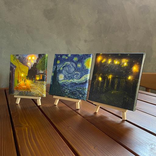 고흐 명화 캔버스 조명액자