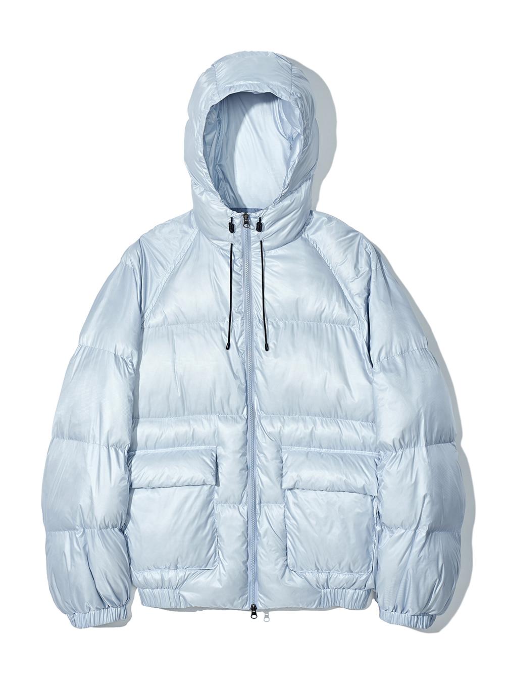 Ripstop Hooded Puffer Padding_Sky