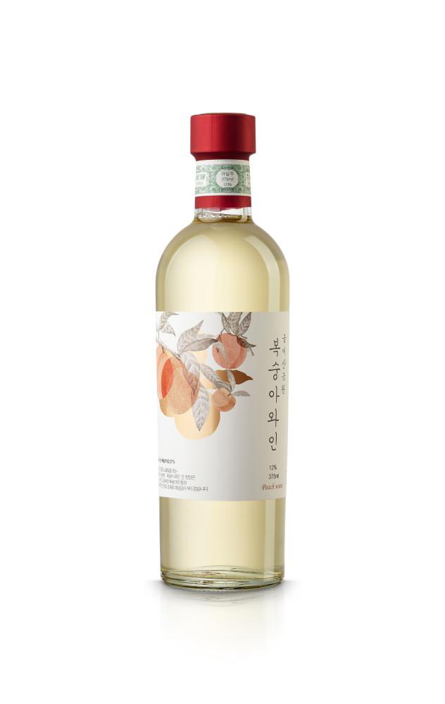 금이산농원 복숭아와인 375ml (스탬빙캡)