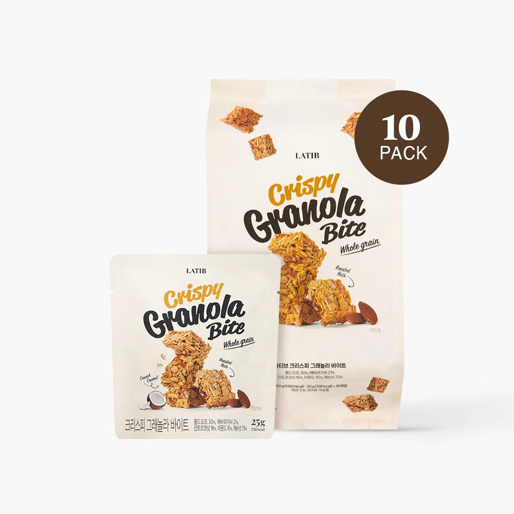 라티브 크리스피 그래놀라 바이트 1세트 (25g x 10팩)
