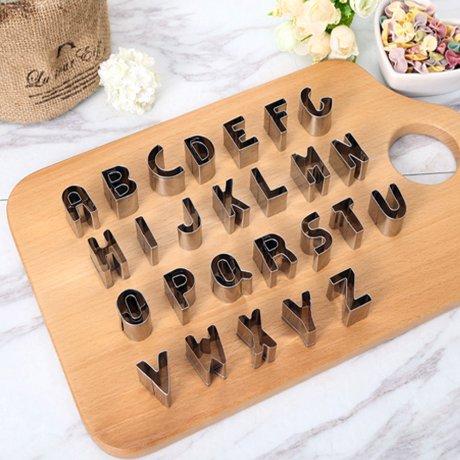 알파벳 쿠키커터 26P/모양틀 쿠키틀 베이킹 스텐레스