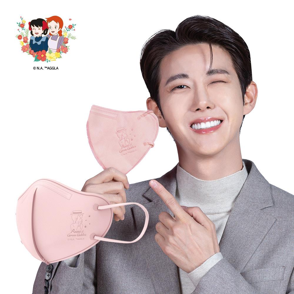 빨강머리앤 마스크 숨그림 캐릭터 너랑나랑 새부리형 2D 성인용 중형 10매