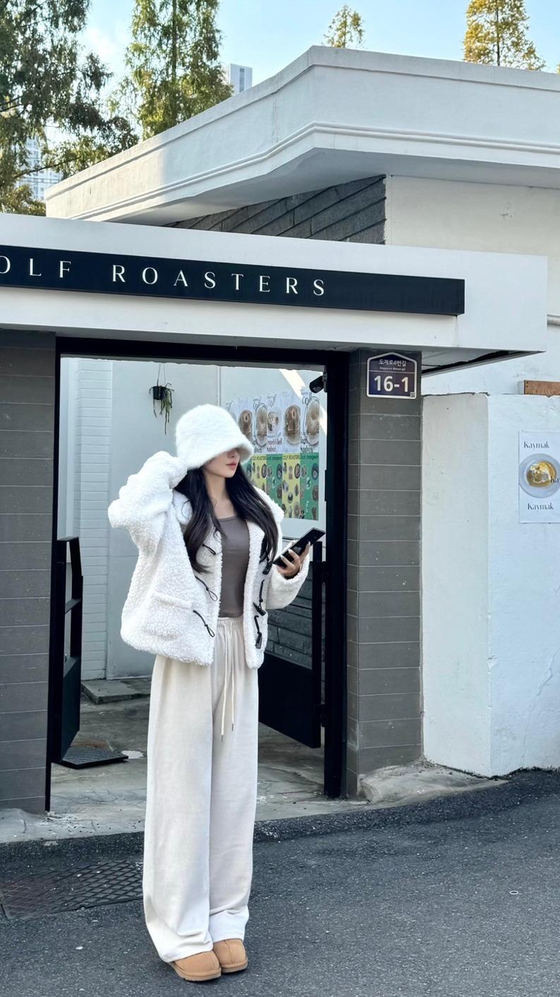 베니 떡볶이 양털 점퍼