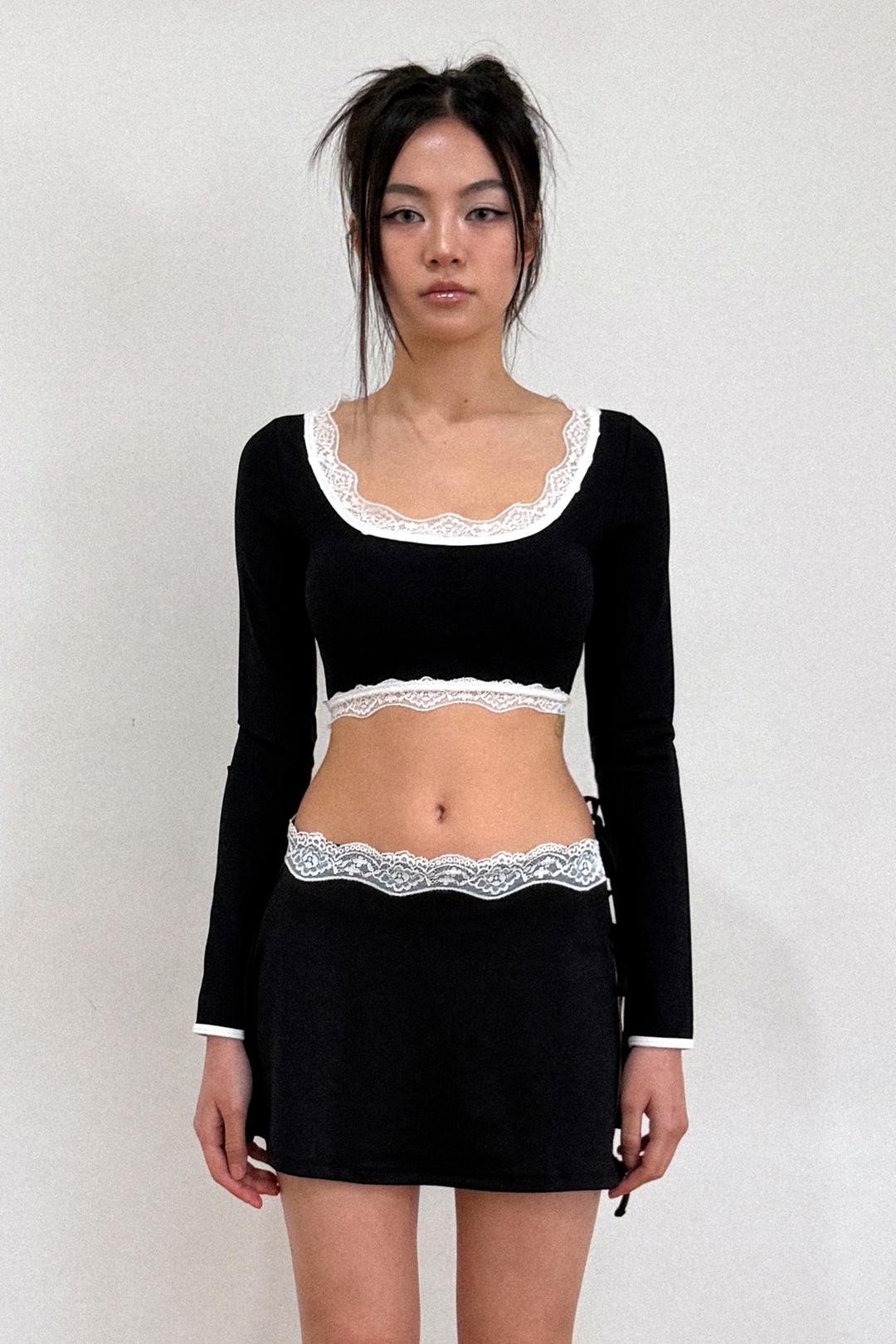 레이스 라인 클래식 비키니브라 (Black)