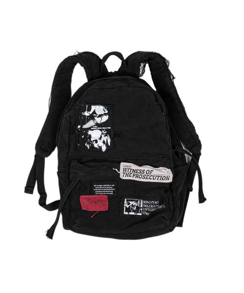 VTG Patches Backpack - Washed Black