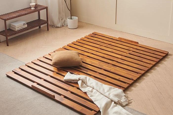 케빈 아카시아 원목 접이식 매트리스 깔판 XS/S/SS/Q