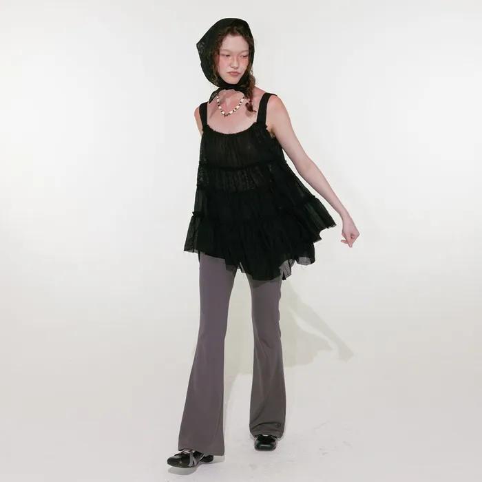 Swan Lace Blouse (Black)