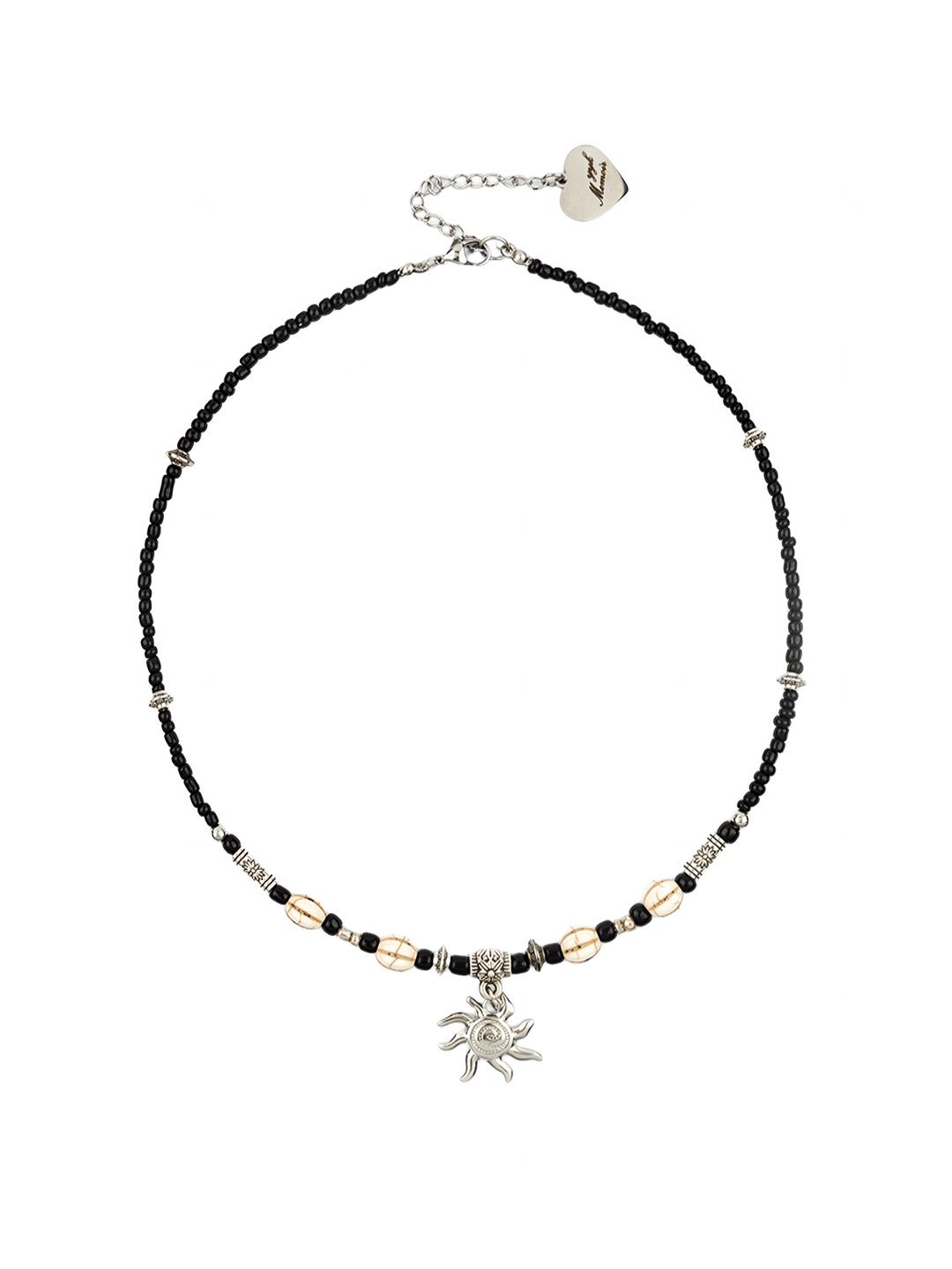 Black Sun & Turkey Stone Necklace